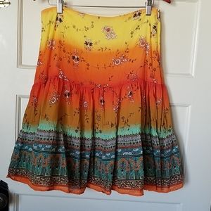 Bright Bohemian summer skirt